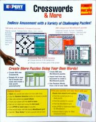 Back Cover | Crosswords & More [Expert Release] PC Games