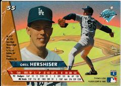 Back | Orel Hershiser Baseball Cards 1993 Ultra
