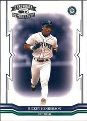 Rickey Henderson #294 Baseball Cards 2005 Donruss Throwback Threads Prices