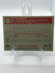 Back Of Card | Max Scherzer Baseball Cards 2021 Topps 1952 Redux