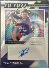 Yonathan Daza [Silver Prizm] #DS-YD Baseball Cards 2021 Panini Prizm Debut Signatures Prices