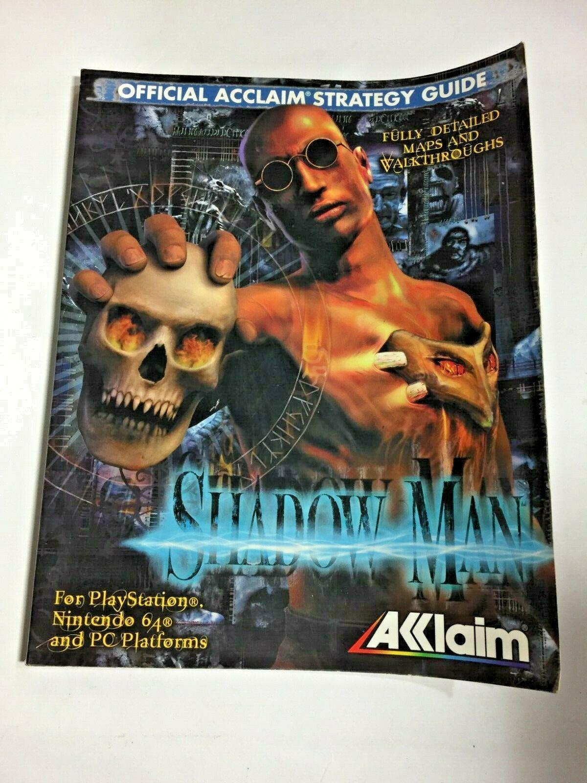 Shadow Man Official Acclaim Strategy outlet Game Guide 1999 Playstation/N64/PC