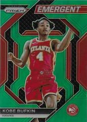 Kobe Bufkin [Green Prizm] #9 Basketball Cards 2023 Panini Prizm Emergent Prices