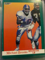 Michael Brooks #44 Football Cards 1991 Fleer Prices