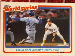 Series Caps Award Winning Year Baseball Cards 1989 Fleer World Series Prices
