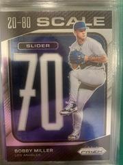 Bobby Miller Baseball Cards 2023 Panini Prizm 20-80 Scale Prices