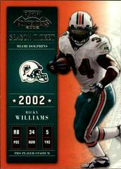 Ricky Williams Football Cards 2002 Playoff Contenders Prices