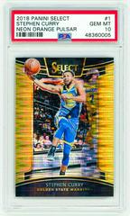 Stephen Curry [Neon Orange Pulsar] Basketball Cards 2018 Panini Select Prices