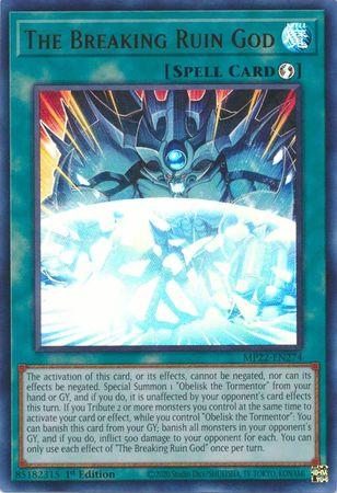 The Breaking Ruin God MP22-EN274 YuGiOh 2022 Tin of the Pharaoh's Gods Mega Pack