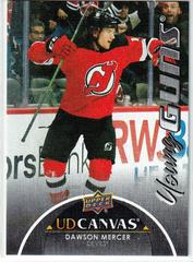 Dawson Mercer [Black] Hockey Cards 2021 Upper Deck UD Canvas Prices