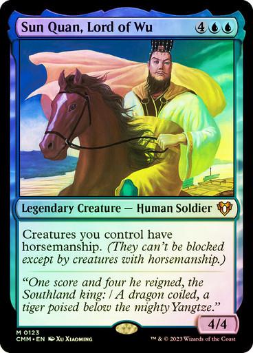 Sun Quan, Lord Of Wu [Foil] #123 Magic Commander Masters