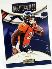 Royce Freeman [Gold] Football Cards 2018 Panini Contenders Rookie of the Year Prices