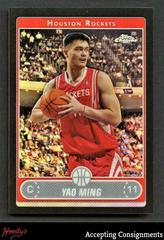 Yao Ming [Black Refractor] Basketball Cards 2006 Topps Chrome Prices