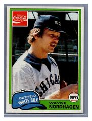 Wayne Nordhagen #11 Baseball Cards 1981 Coca Cola Prices