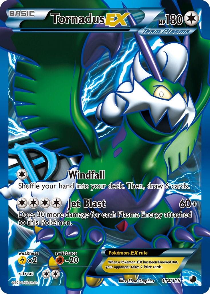 Tornadus EX #114 Pokemon Plasma Freeze