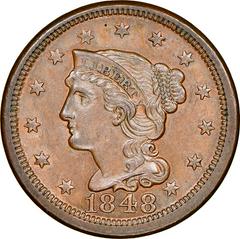 1848 Coins Braided Hair Penny Prices