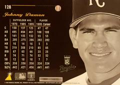 Rear | Johnny Damon Baseball Cards 1996 Pinnacle Aficionado Slick Picks