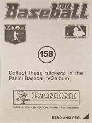 Back | Fred Manrique Baseball Cards 1990 Panini Stickers