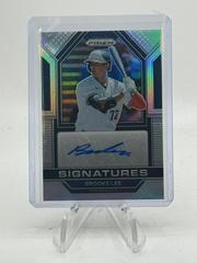 Brooks Lee [Silver] #SIG-BL Baseball Cards 2023 Panini Prizm Signatures Prices
