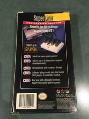 Box Rear | Super Link Multi-Player Adapter Super Nintendo