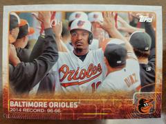 Baltimore Orioles #19 Baseball Cards 2015 Topps Prices