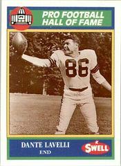 Dante Lavelli #82 Football Cards 1990 Swell Greats Prices