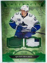 Quinn Hughes [Emerald] Hockey Cards 2020 Upper Deck Artifacts Prices