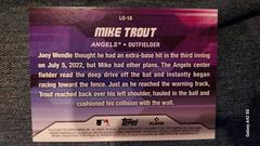 Back  | Mike Trout [Blue] Baseball Cards 2023 Topps Update Laid Out