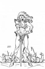 The Invincible Red Sonja [Linsner Line Art Virgin] #1 (2021) Comic Books Invincible Red Sonja Prices