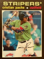 Cristian Pache #206 Baseball Cards 2020 Topps Heritage Minor League Prices