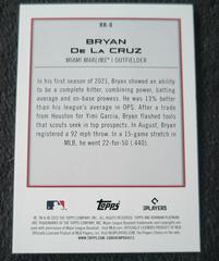 Back Of Card | Bryan De La Cruz Baseball Cards 2022 Bowman Platinum Renowned Rookies