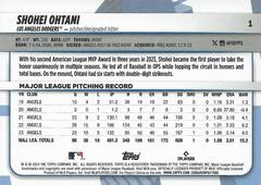 Back | Shohei Ohtani Baseball Cards 2024 Topps Big League Baseball