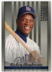 Rickey Henderson [Studio] #42 Baseball Cards 1997 Panini Donruss Prices