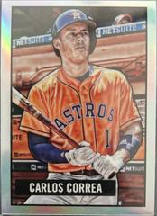 2017 Bowman 1951 Reproduction Card | Carlos Correa Baseball Cards 2017 Bowman 1951 Chrome