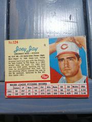 Joey Jay [Hand Cut Red Lines] #124 Baseball Cards 1962 Post Cereal Prices