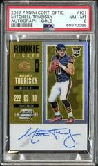 Mitchell Trubisky [Autograph Gold] #101 Football Cards 2017 Panini Contenders Optic Prices