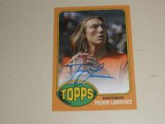 Trevor Lawrence [Autograph Orange] #17A Football Cards 2021 Topps X Trevor Lawrence Prices