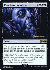 Peer Into The Abyss [Prerelease Foil] #117 Magic Core Set 2021 Prices