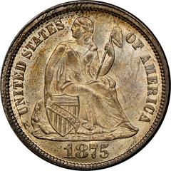 1875 Coins Seated Liberty Dime Prices