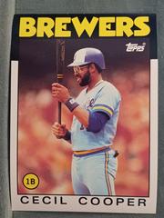 Cecil Cooper #20 Baseball Cards 1986 Topps Super Prices