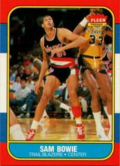 Sam Bowie #13 Basketball Cards 1986 Fleer Prices