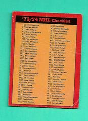 Checklist 1 Hockey Cards 1973 O-Pee-Chee Prices