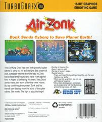 Air Zonk - Back | Air Zonk TurboGrafx-16