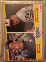 Major League Prospects [Corsi, Milacki] #649 Baseball Cards 1989 Fleer Prices