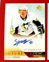 Daniel Sprong [Autograph] Hockey Cards 2015 SP Authentic Prices