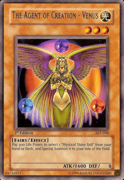 The Agent of Creation - Venus [1st Edition] AST-008 YuGiOh Ancient Sanctuary