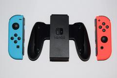 Joy-Con And Grip Front | Nintendo Switch with Blue and Red Joy-con [Version 2] Nintendo Switch