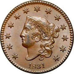 1831 [PROOF] Coins Coronet Head Penny Prices