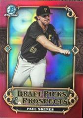 Paul Skenes [Red] #DPP-1 Baseball Cards 2023 Bowman Draft Picks & Prospects Prices