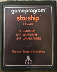 Cartridge (Front) | Star Ship Atari 2600
